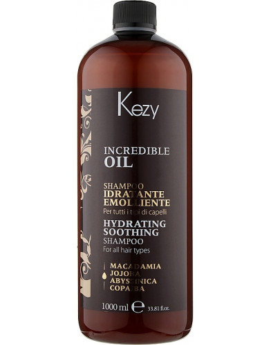 Kezy Incredible Oil Hydrating Soothing Shampoo 1000 ml 